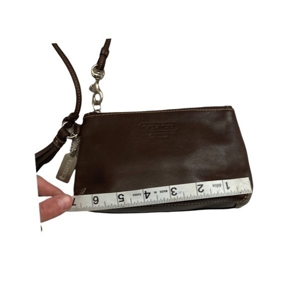 Coach brown leather vintage rare wristlet bag - Picture 3 of 10